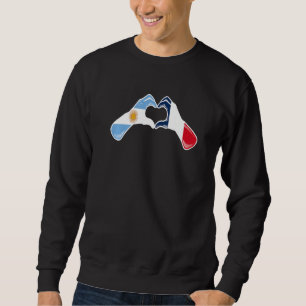 Argentinisch-kroatische Flagge Argentiniens kroati Sweatshirt