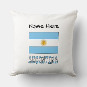 Argentinische Argentinien-Flagge Personalisierter Kissen