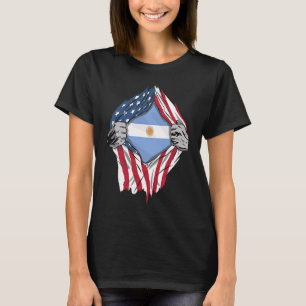 Argentinische Blutflagge im Inneren Argentiniens T-Shirt