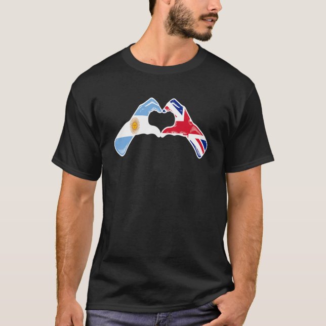 Argentinische Britische Flagge - Argentiniens Vere T-Shirt (Vorderseite)