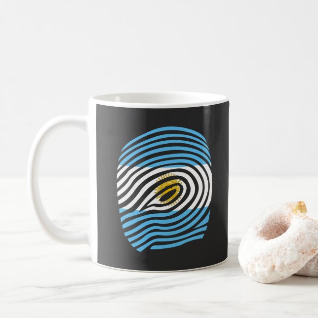 Argentinische DNA Kaffeetasse (Mit Donut)