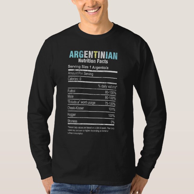 Argentinische Ernährungslage Argentinien Argentini T-Shirt (Vorderseite)