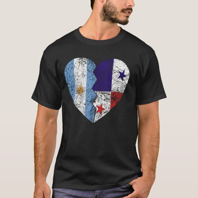 Argentinische Fahnen Pana T-Shirt (Vorderseite)