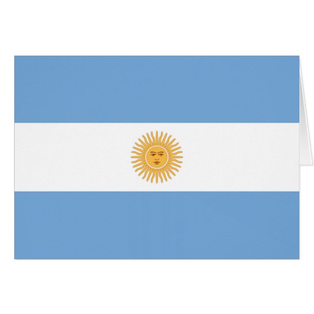 Argentinische Flagge (Vorderseite (Horizontal))