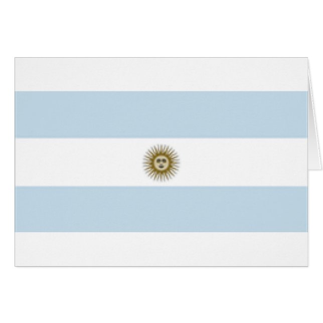 Argentinische Flagge (Vorderseite (Horizontal))
