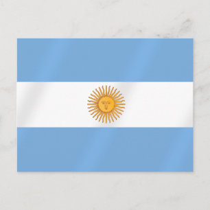 Argentinische Flagge Albicelestes Gifts Postkarte