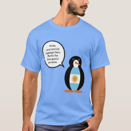 Argentinische Flagge als Sprecherin von Frau Pingu T-Shirt