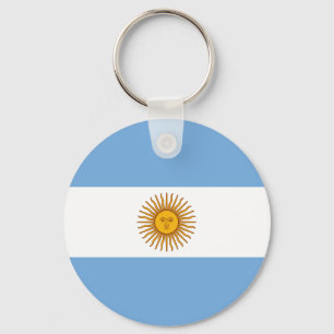 Argentinische Flagge AR Schlüsselanhänger