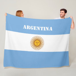 Argentinische Flagge Argentiniischer Fußball Fleecedecke