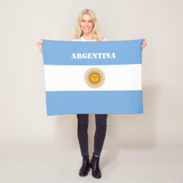 Argentinische Flagge Argentiniischer Fußball Fleecedecke