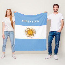 Argentinische Flagge Argentiniischer Fußball Fleecedecke