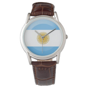 Argentinische Flagge Armbanduhr