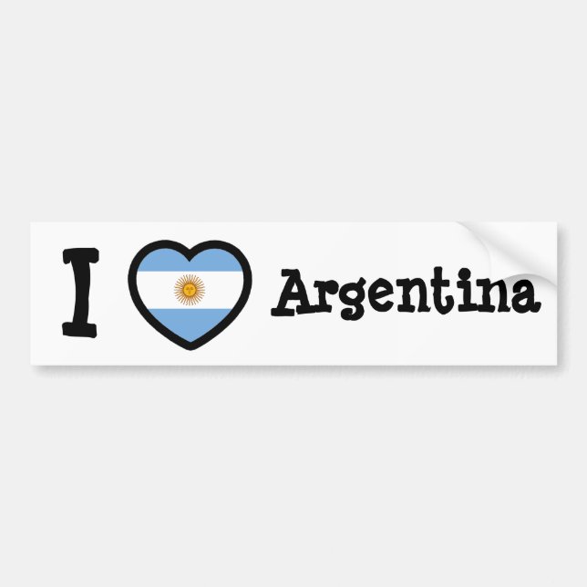 Argentinische Flagge Autoaufkleber (Vorne)