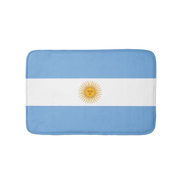 Argentinische Flagge Badematte (Vorderseite)