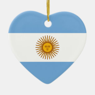 Argentinische Flagge Bandera De Argentina Keramik Ornament