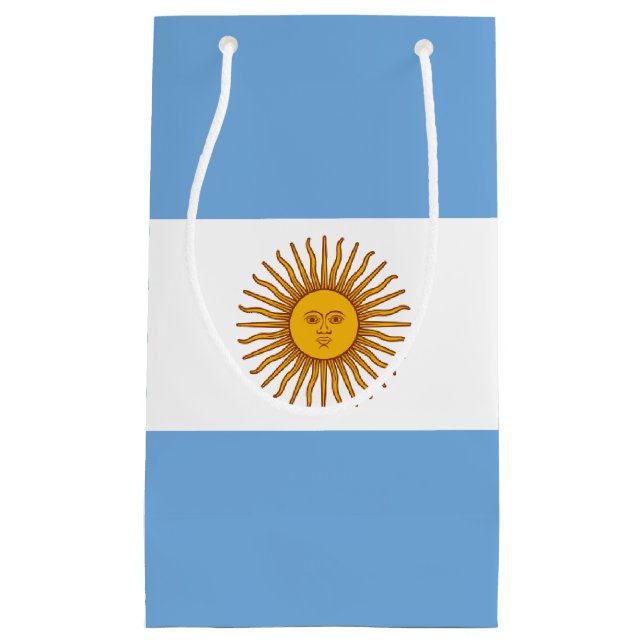 Argentinische Flagge Bandera De Argentina Kleine Geschenktüte (Vorderseite)