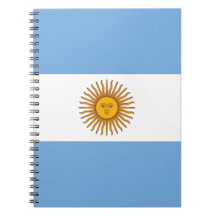 Argentinische Flagge Bandera De Argentina Notizblock
