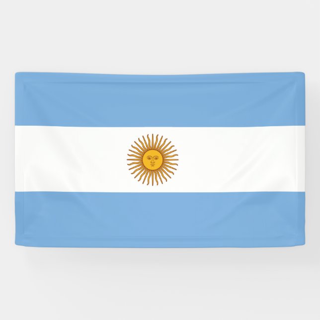 Argentinische Flagge Banner (Horizontal)