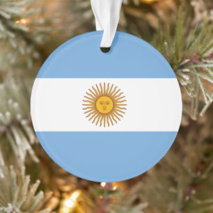 Argentinische Flagge - Brauch Weihnachten Ornament