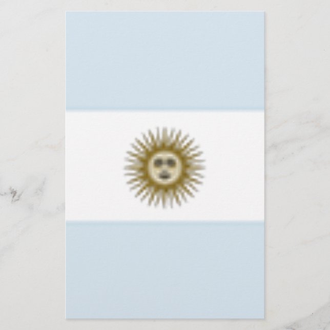 Argentinische Flagge Briefpapier (Vorderseite)