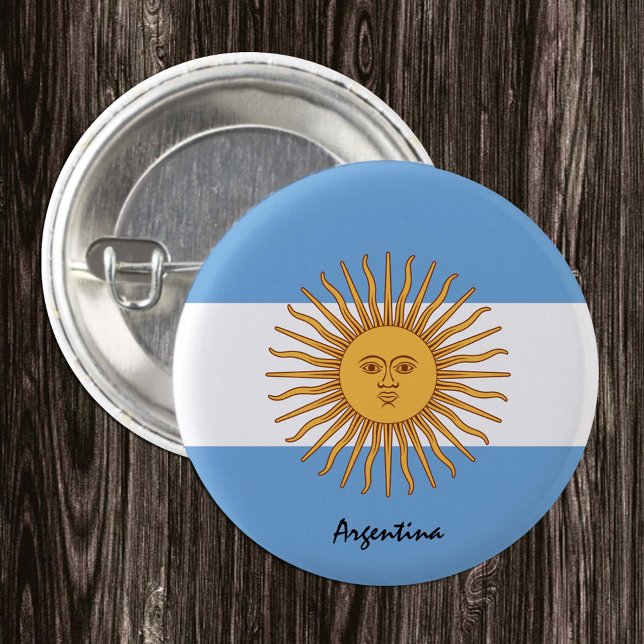 Argentinische Flagge Button (Von Creator hochgeladen)