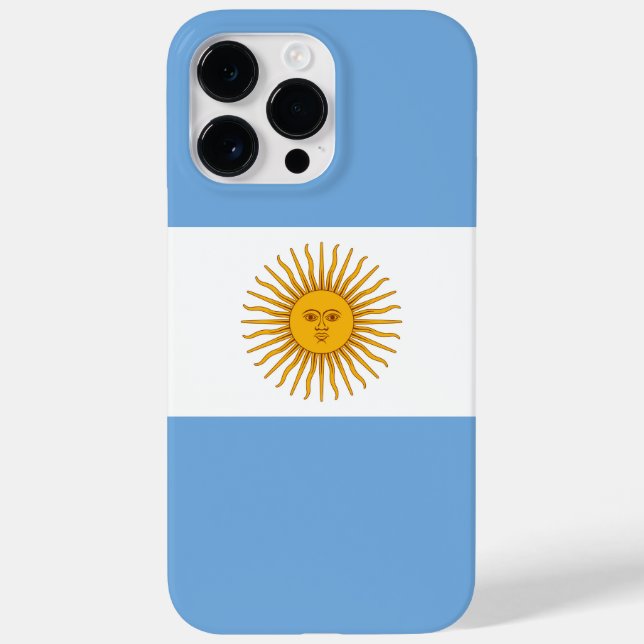 Argentinische Flagge Case-Mate iPhone Hülle (Rückseite)