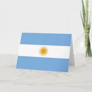 Argentinische Flagge Dankeskarte