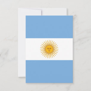 Argentinische Flagge Dankeskarte