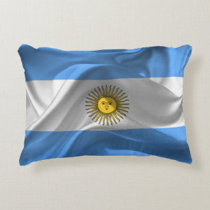 Argentinische Flagge Dekokissen