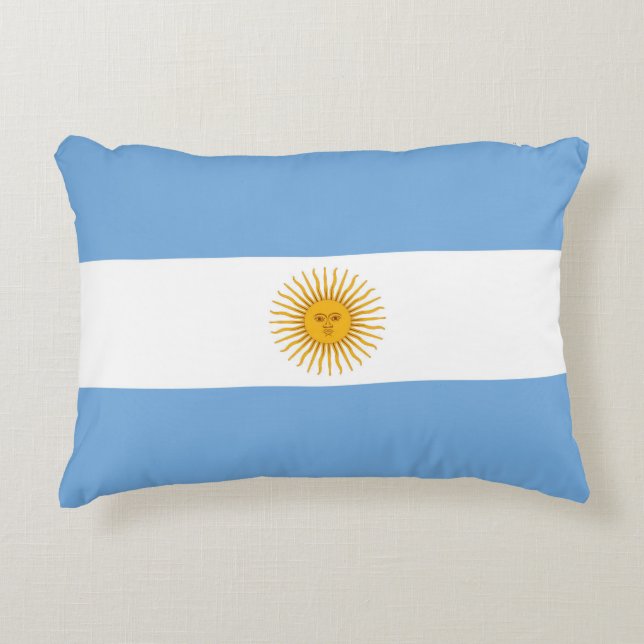 Argentinische Flagge Dekokissen (Vorderseite)