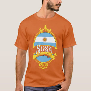 Argentinische Flagge der Sosa-Familie T-Shirt
