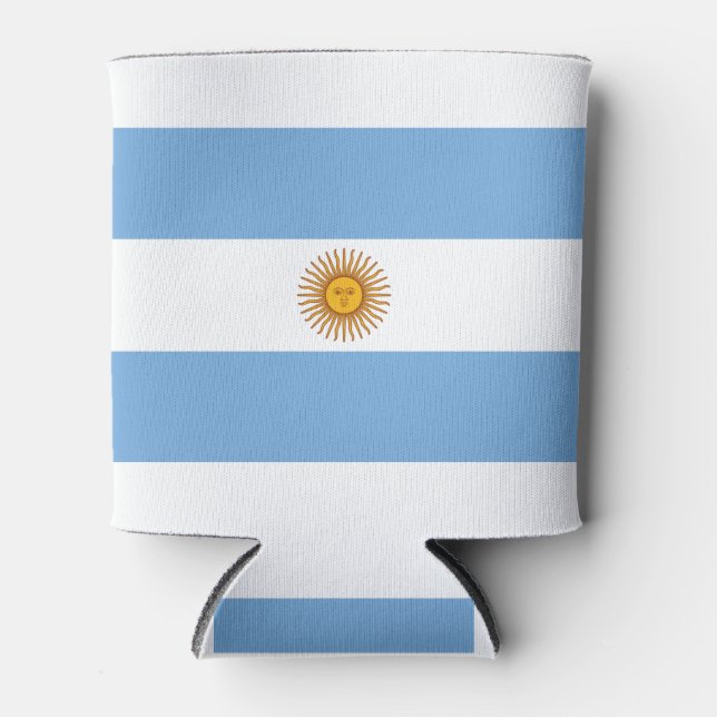 Argentinische Flagge Dosenkühler (Vorderseite)