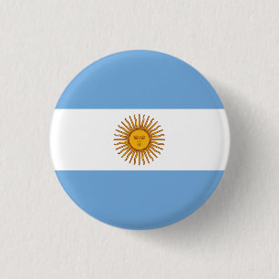Argentinische Flagge, Flagge Argentiniens Button