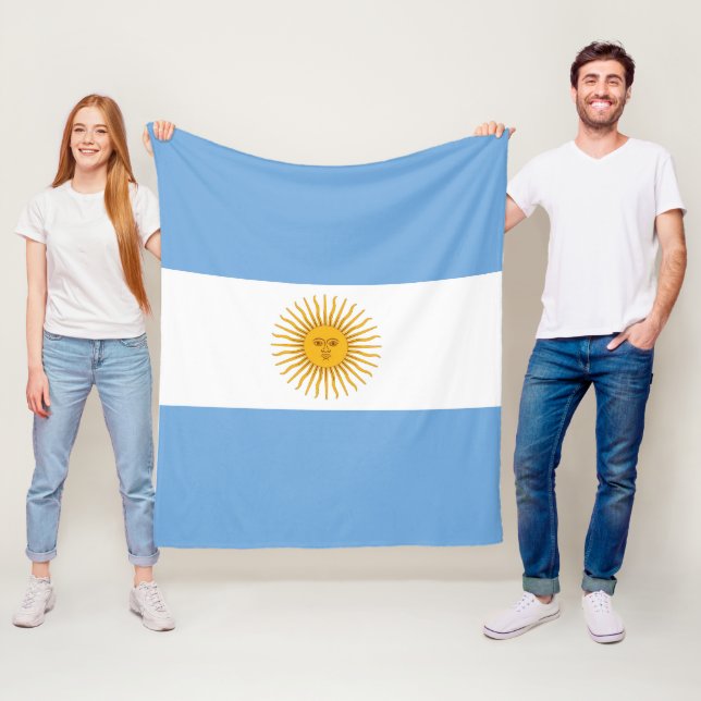 Argentinische Flagge Fleecedecke (Beispiel)