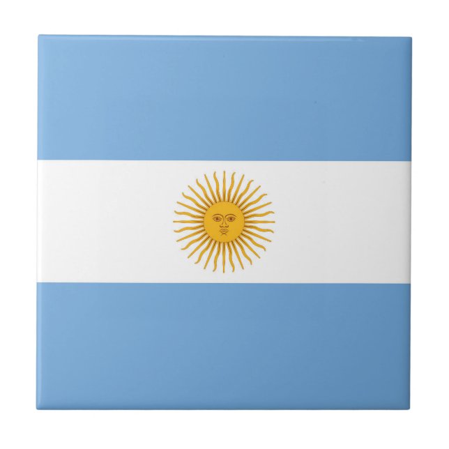 Argentinische Flagge Fliese (Vorderseite)