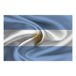 Argentinische Flagge Fotodruck
