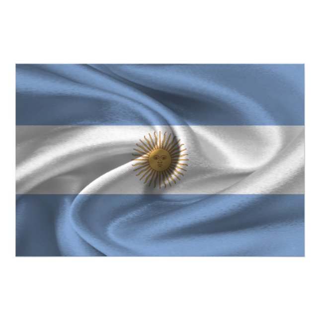 Argentinische Flagge Fotodruck (Vorne)