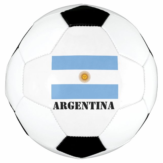 Argentinische Flagge Fußbälle Fußball Argentinisch (Vorderseite)