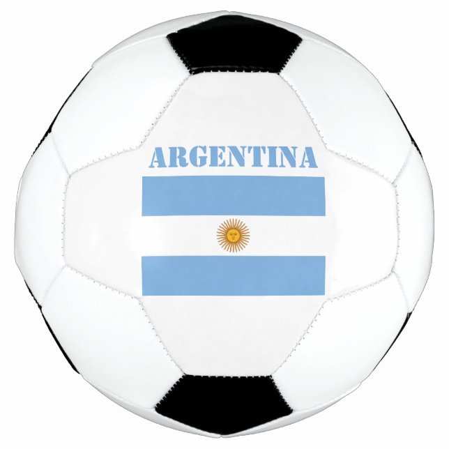 Argentinische Flagge Fußbälle Fußball Argentinisch (Vorderseite)