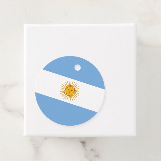 Argentinische Flagge Geschenkanhänger (Beispiel)