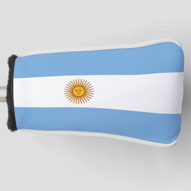 Argentinische Flagge Golf Head Cover Golf Headcover (Vorderseite)
