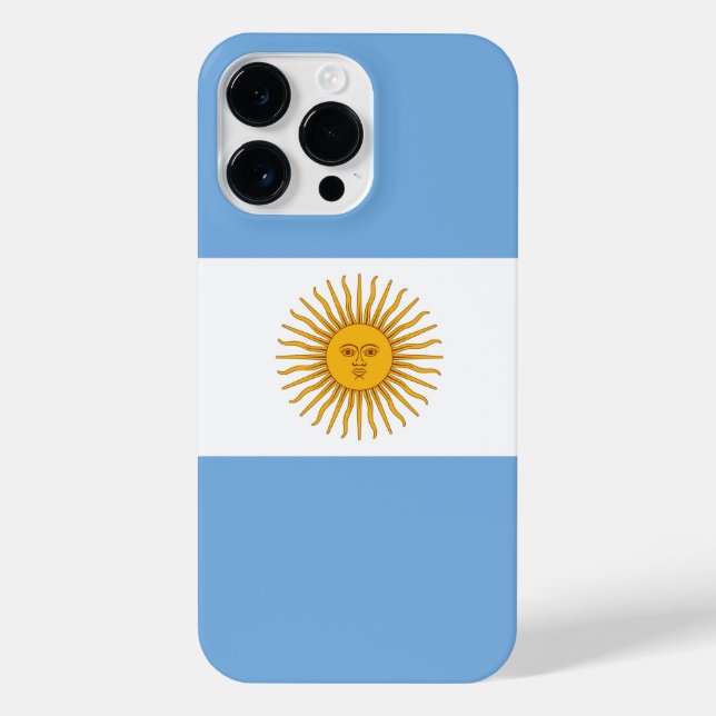 Argentinische Flagge iPhone Hülle (Rückseite)