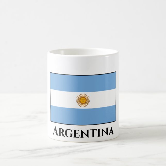 argentinische Flagge Kaffeetasse (Mittel)