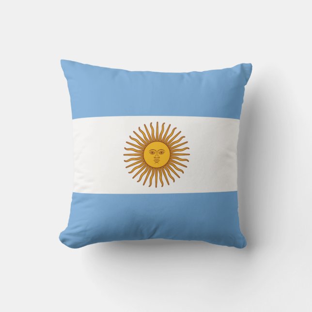 Argentinische Flagge Kissen (Vorderseite)