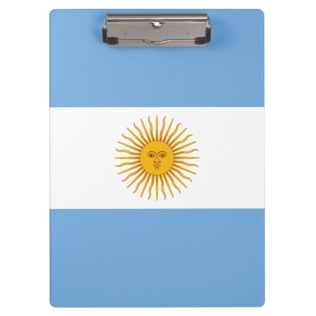 Argentinische Flagge Klemmbrett (Vorderseite)