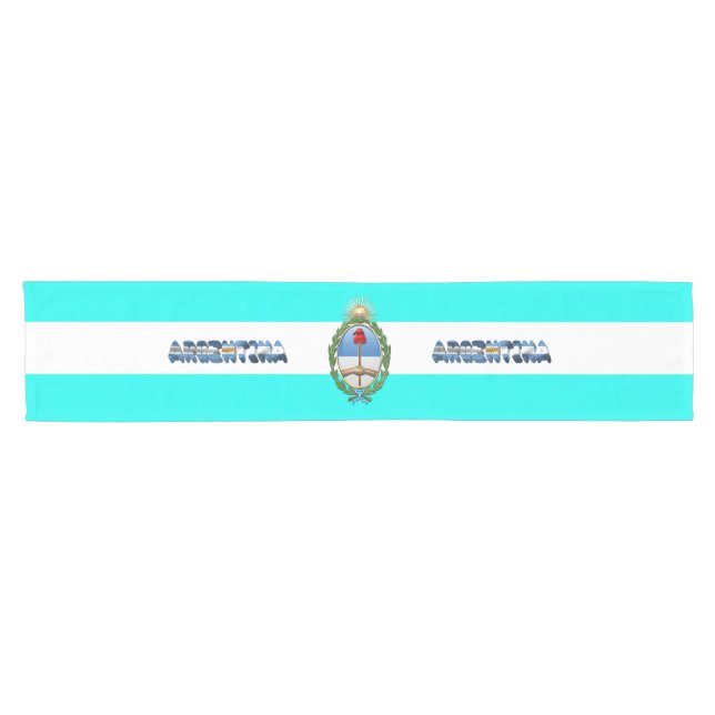 Argentinische Flagge Kurzer Tischläufer (Horizontal)