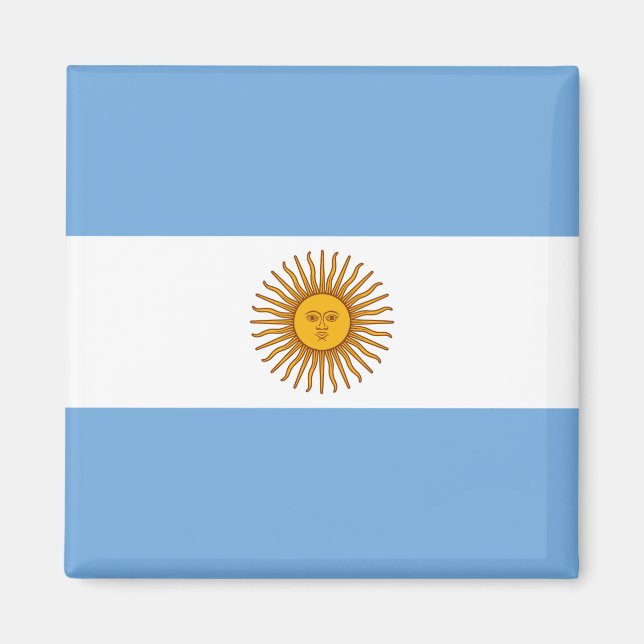 argentinische Flagge Magnet (Vorne)