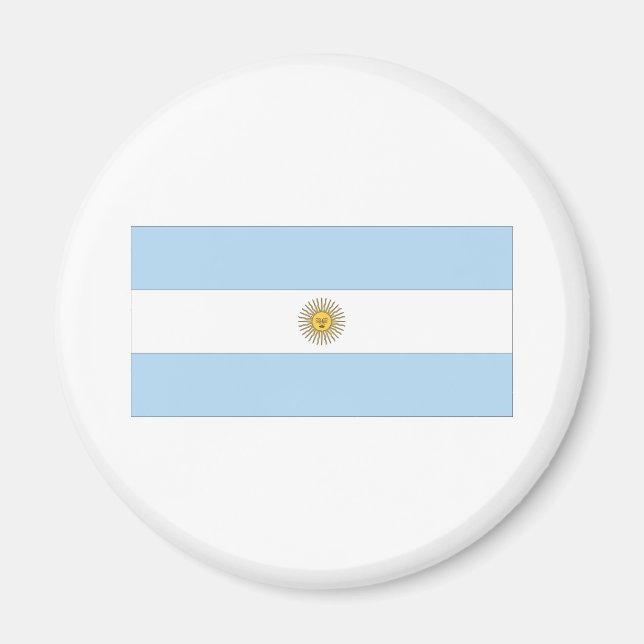 argentinische Flagge Magnet (Vorne)