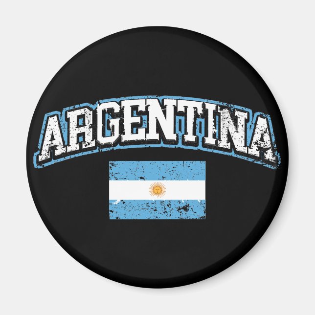 Argentinische Flagge Magnet (Vorne)