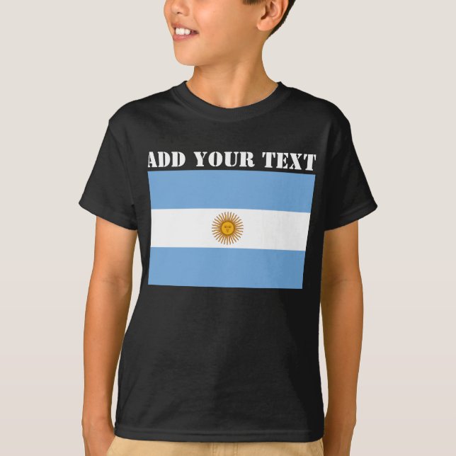 Argentinische Flagge Meisterschaft Fußball Fußball T-Shirt (Vorderseite)